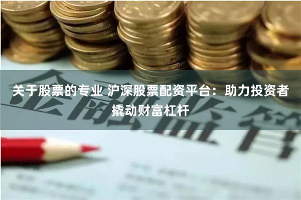 关于股票的专业 沪深股票配资平台：助力投资者撬动财富杠杆