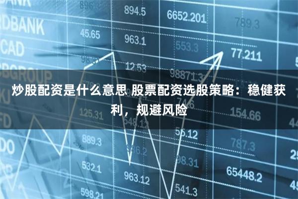 炒股配资是什么意思 股票配资选股策略：稳健获利，规避风险