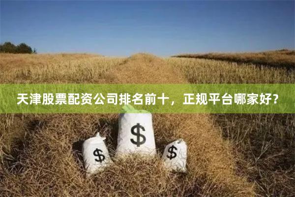 天津股票配资公司排名前十，正规平台哪家好？